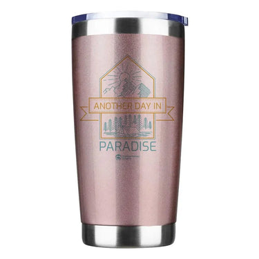 Camping Kaleidoscope 20oz Insulated Vacuum Sealed Tumbler